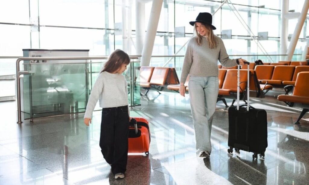 Time management at the airport inside the terminal