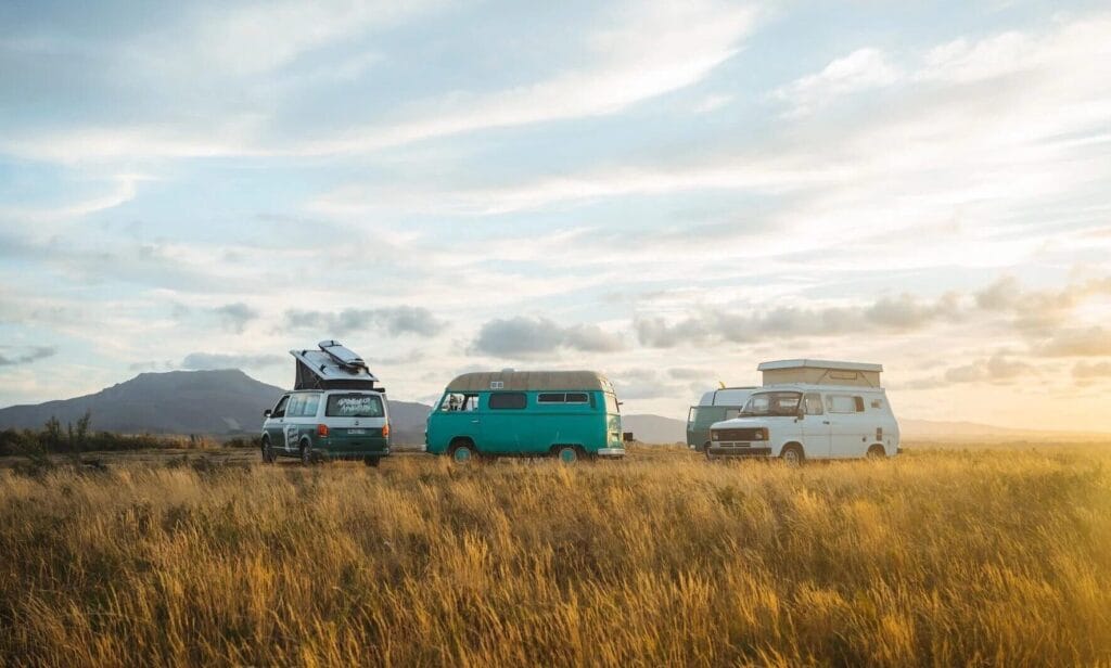 Water power and storage during a campervan trip