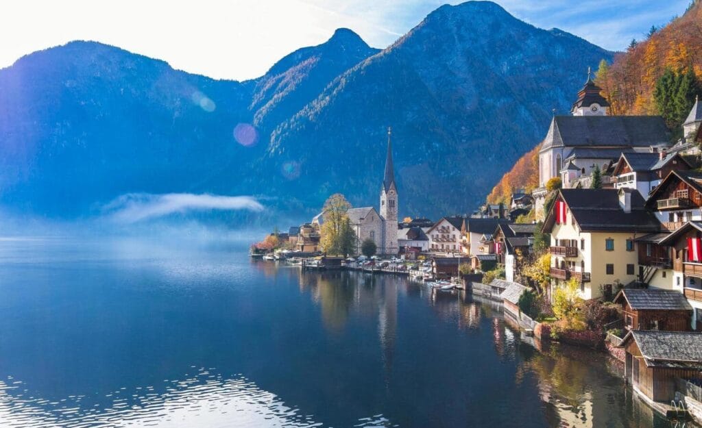 Austria mountain villages with alpine views walking trails